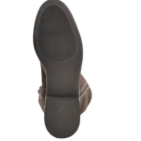 STEVEN NATURAL COMFORT Zoe Suede Riding Knee-high Boots - Brown - Picture 3 of 5